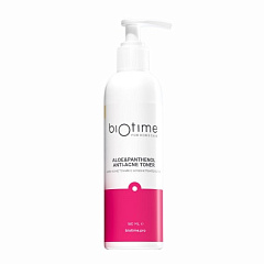 Тоник для лица анти-акне с алоэ и пантенолом 180 мл, BioTime for home care