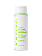 Гель для душа мицеллярный с экстрактом хлопка, гинкго билоба и зеленого чая, 200 мл, SIBIRBOTANIQ