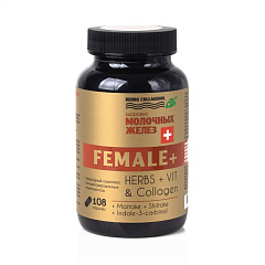 Капсулы молодости FEMALE+ ХЭРБС КОЛЛАГЕНОЛ, 108 капсул, Сиб-КруК  
